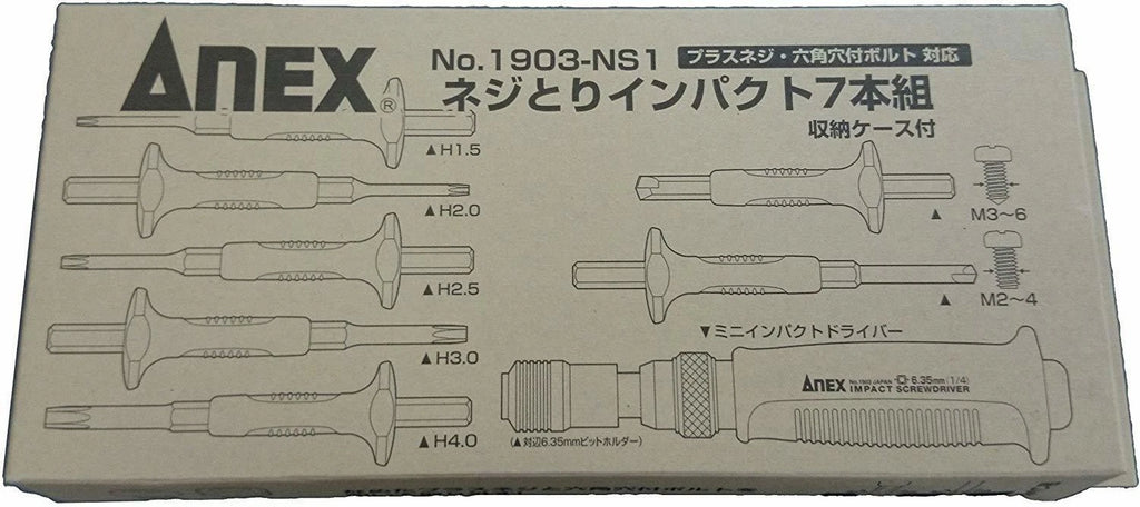 ANEX Screw impact 7 pairs 1903-NS1
