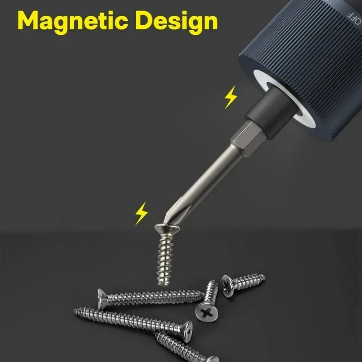 HOTO 3.6V Electric Screwdriver Kit – Rechargeable, 3 Torque Settings, LED.