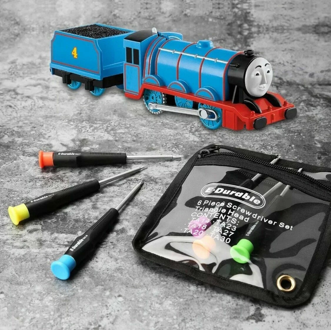 6pc Triangle Tipped Screwdriver Set for European die cast car models and toys