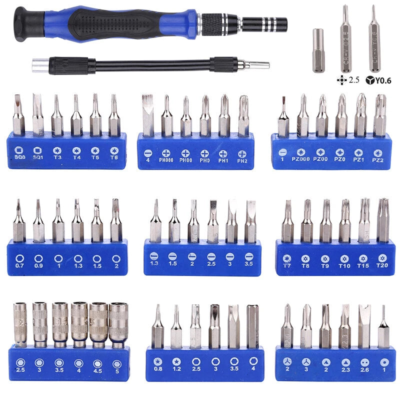 81 in 1 Screwdriver Set Laptop Computer Mobile Phone Electronics Repair Tool Kit