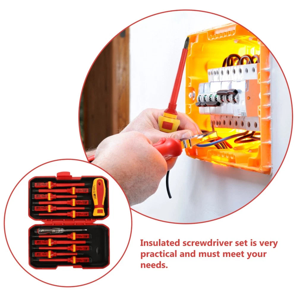 13 Pcs Insulating Screwdriver Set Insulated Electrical Tool Screwdrivers Repair