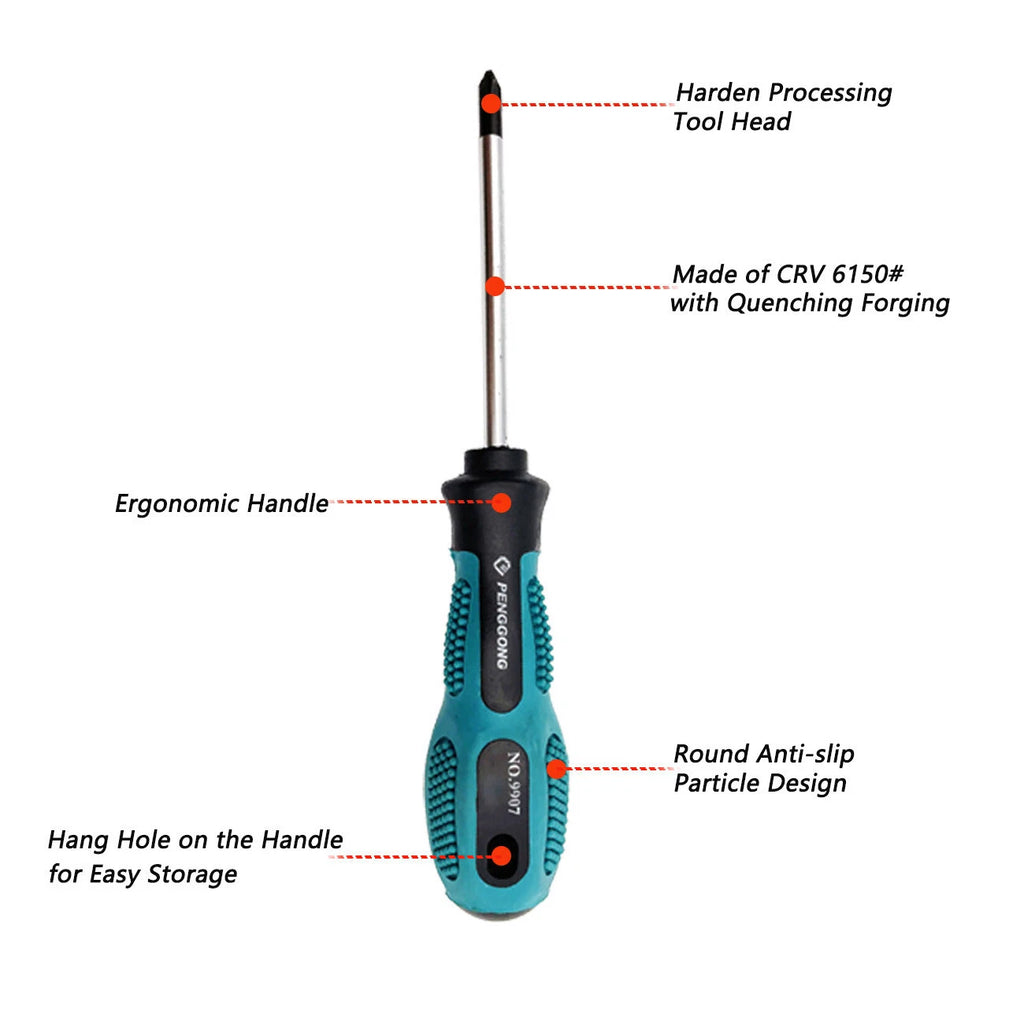 6pcs Screwdriver set Repair Tool Magnetic Phillips / Slotted Muti-Purpose hand t