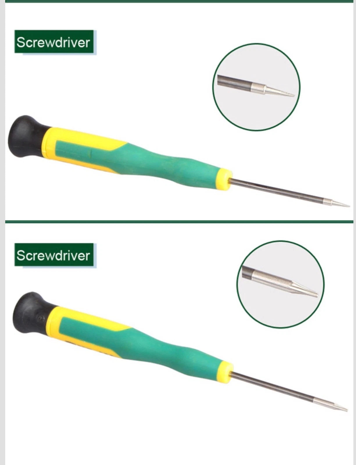 12PCS Screwdriver Tool Set With Torx T2 T3 T4 T5 T6 T8, Pentalobe 0.8 1.2 P5 P2