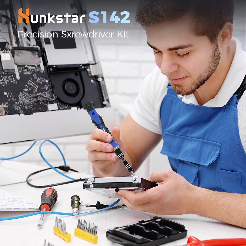 142 in 1 Hunkstar Precision Screwdriver Set for PC Phone Electronics Repair Tool