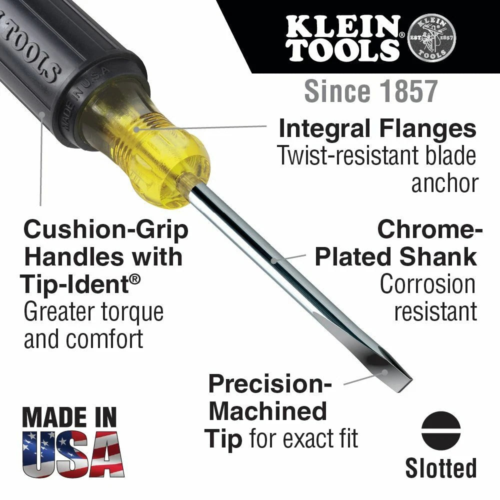 Klein Tools 85742 Screwdriver Set, 3/16 Cabinet and #2 Phillips