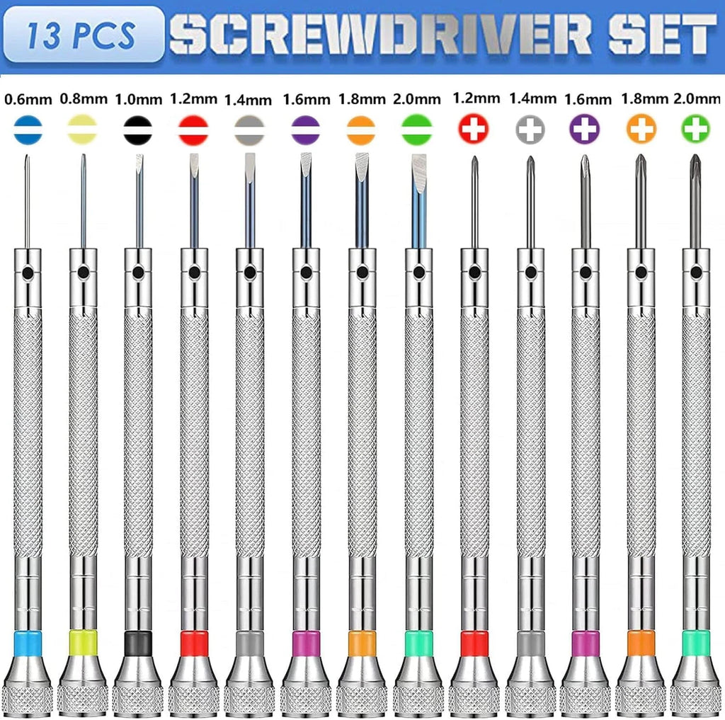 13PCS Professional Watch Screwdriver Set,  Micro Precision Glasses Repai