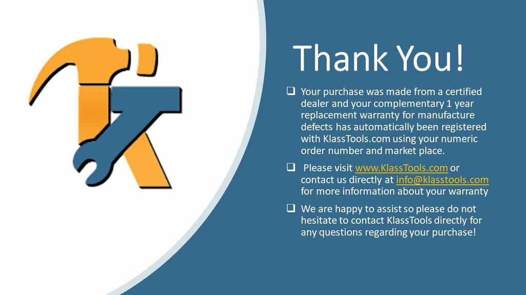 3 Piece Set of Long Screw Drivers with Carbon Tips by KlassTools