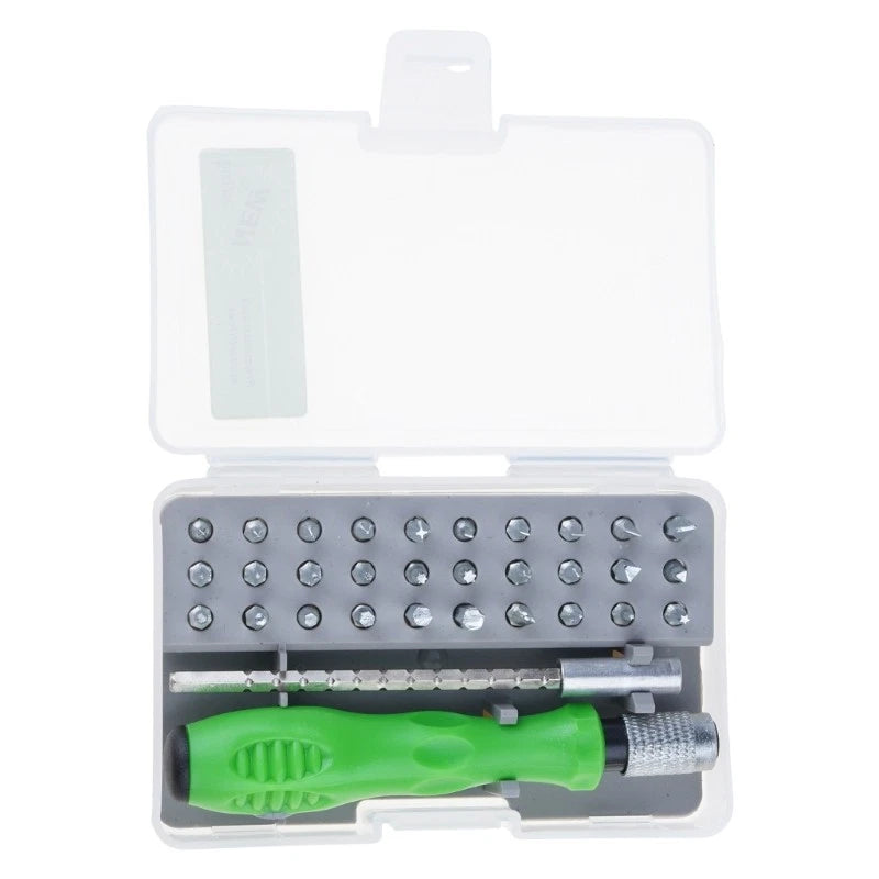 Compact 32 In 1 Screwdriver set with Tips for DIY & Professional Use