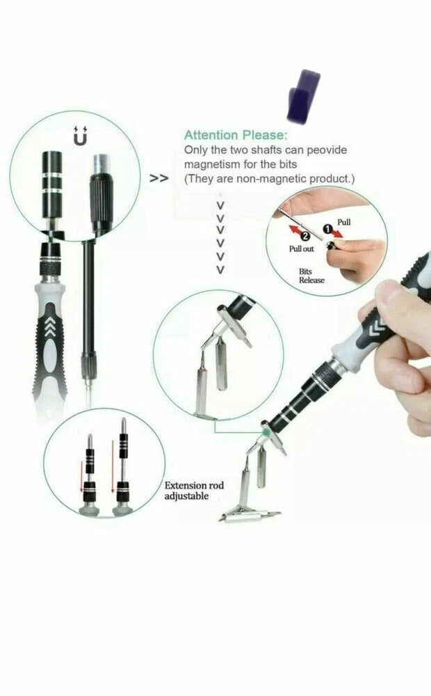 GAMING Repair Tool screwdrivers Kit 117 Tools for VIDEO GAME Consoles Controller