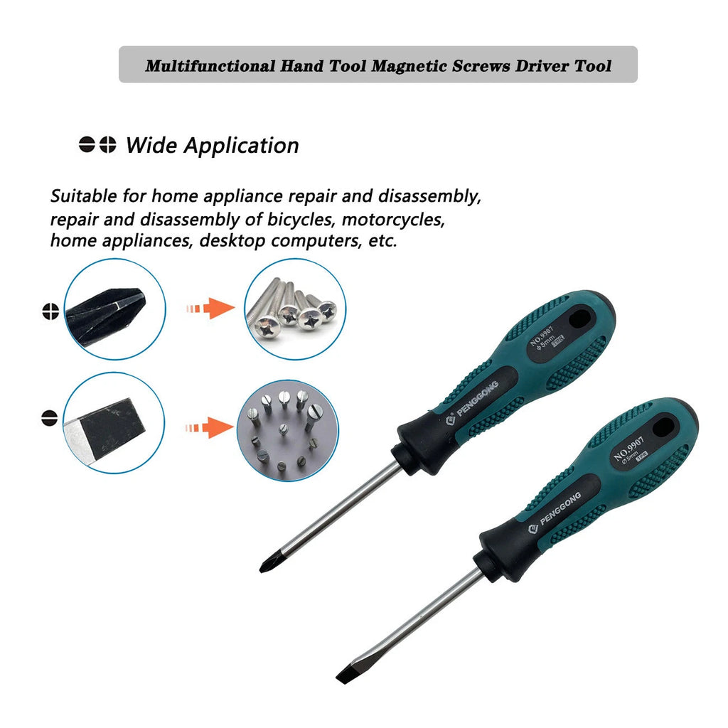 6pcs Screwdriver set Repair Tool Magnetic Phillips / Slotted Muti-Purpose hand t