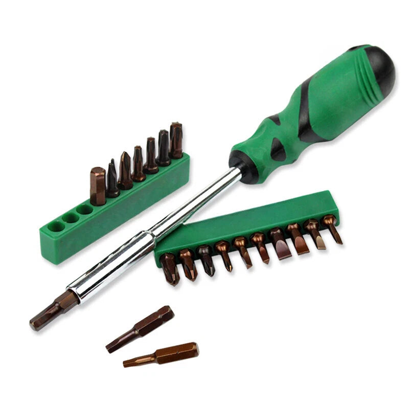 20 In 1 S2 Screwdrivers Set with Hex Slotted Torx Trilateral Screwdriver Bits