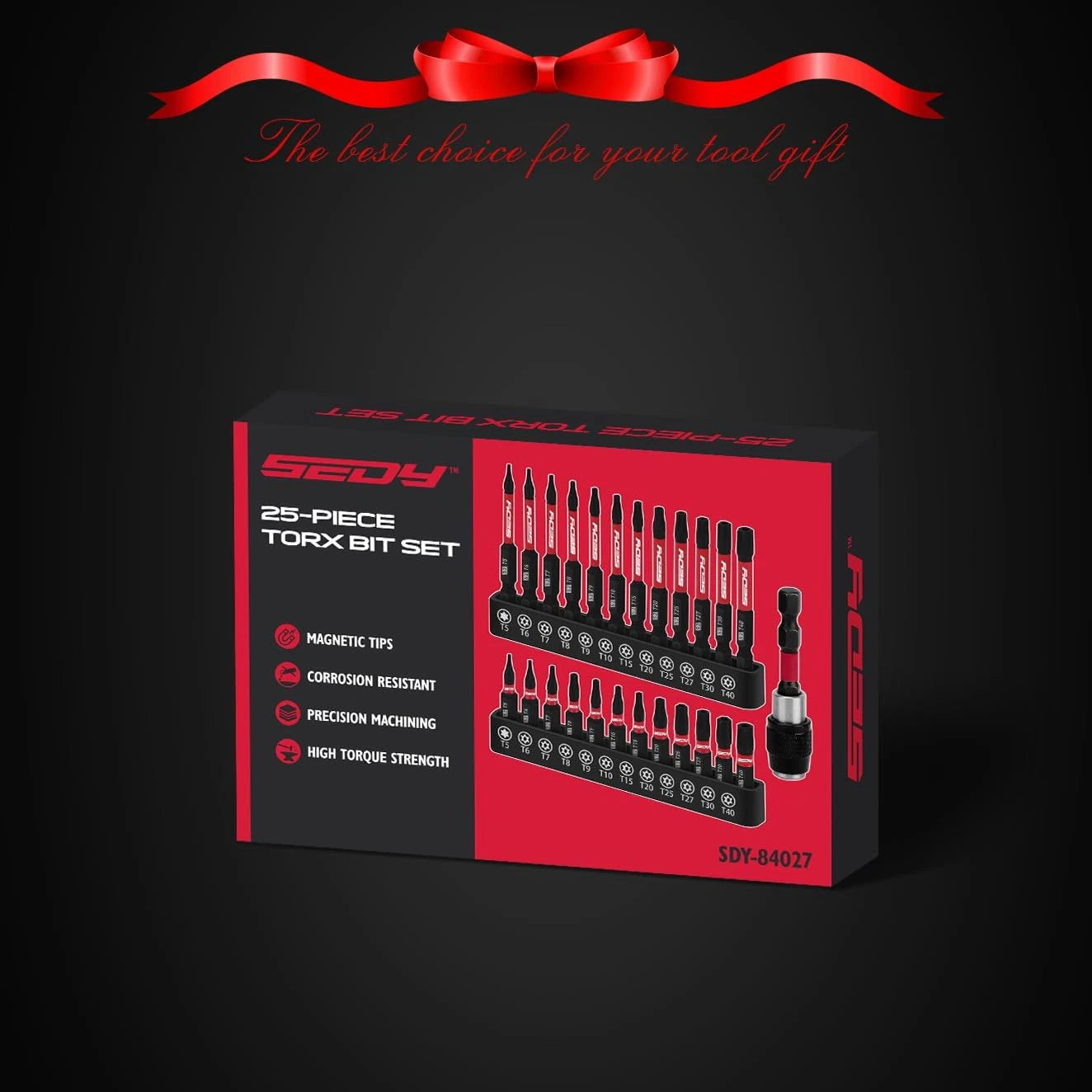 25 Piece Torx Bit Set 1''&2.5'' Security Tamper Proof Torx Impact Screwdriver