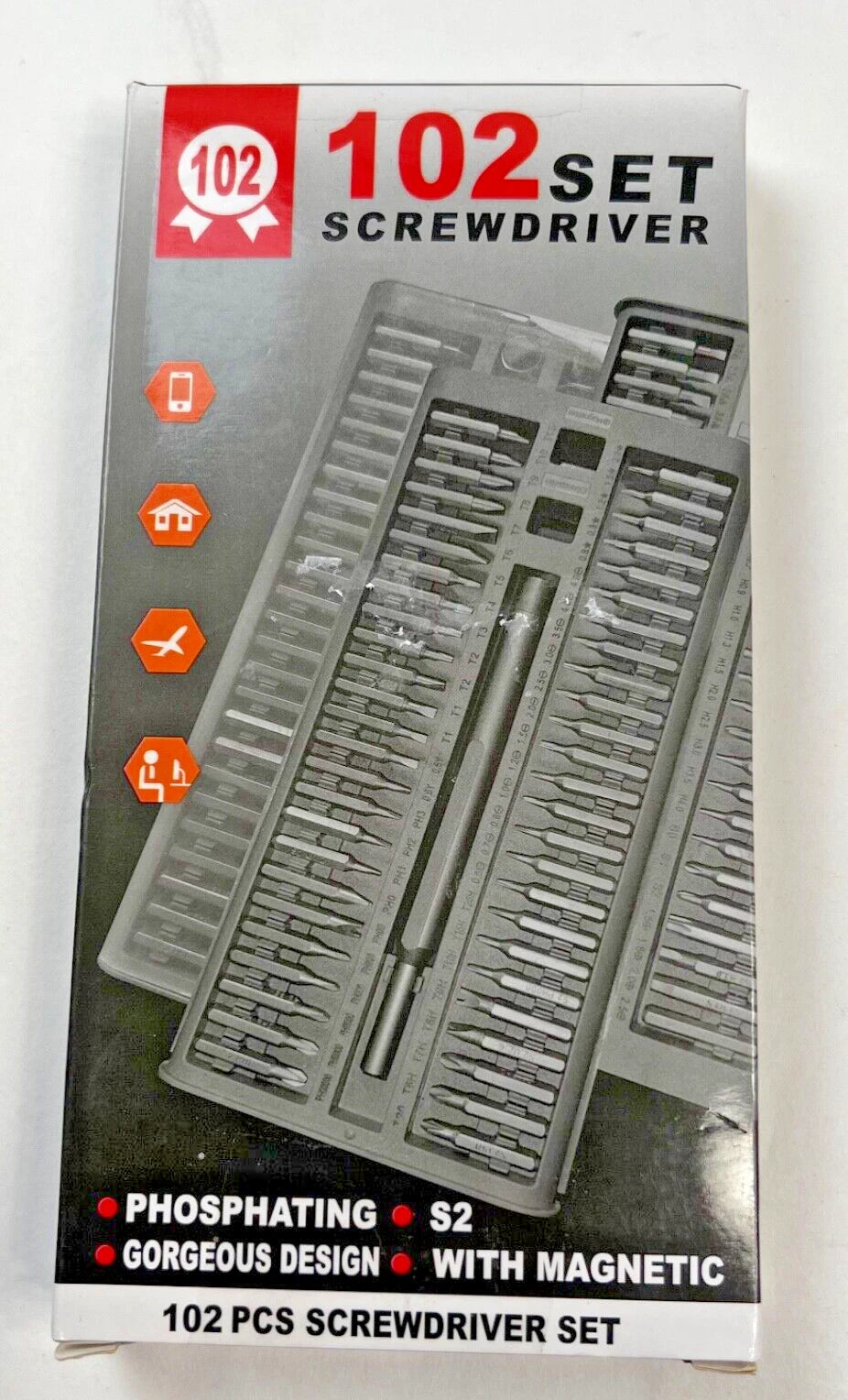 Screwdriver Set 102 pieces Magnetic