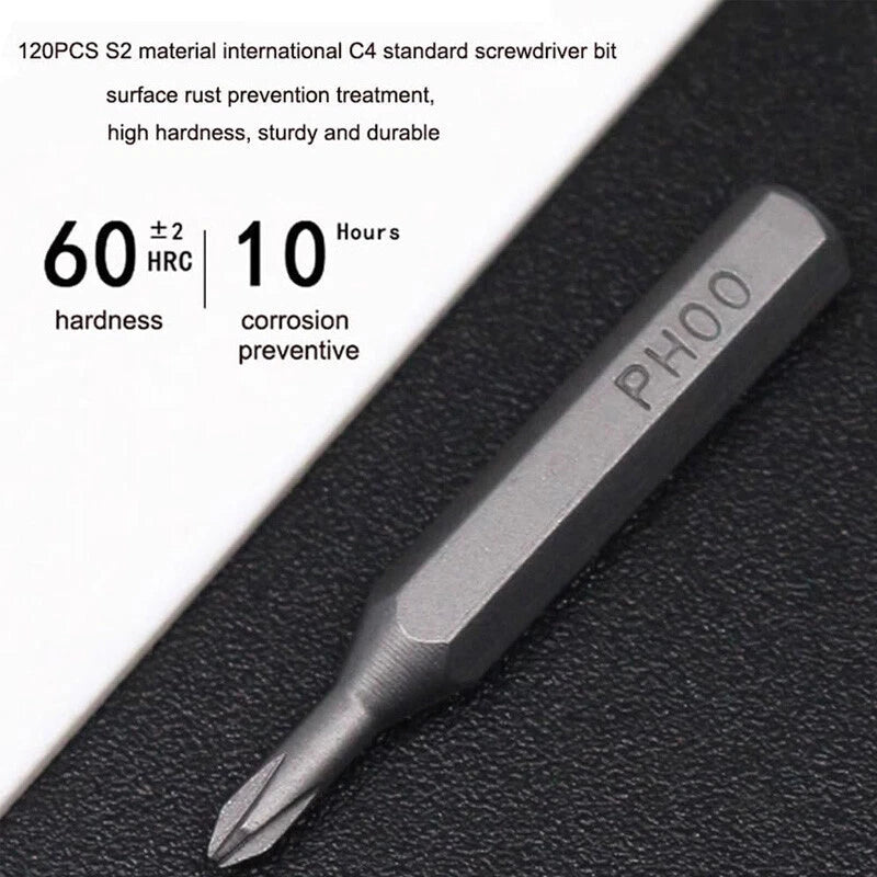 128 IN 1 Precision Screwdriver Set Torx Computer PC Phone Watch Repair Tool Kit