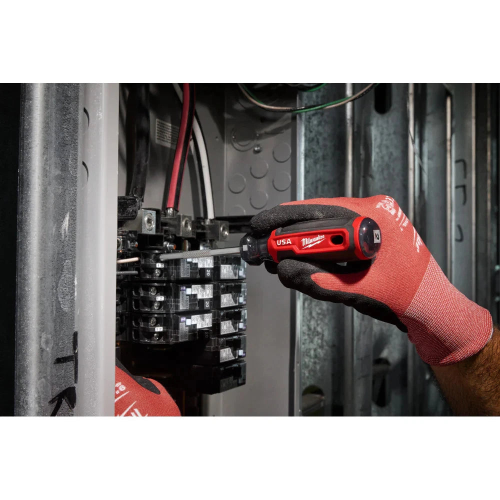 Milwaukee MT218 #2 Square 4" Cushion Grip Screwdriver - Made In USA