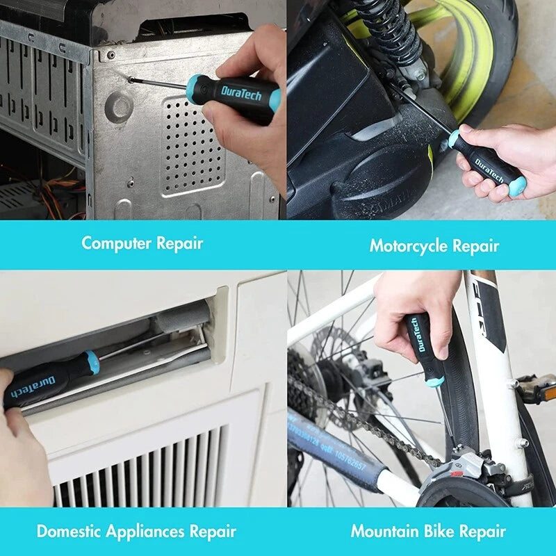 DURATECH 6PC Magnetic Torx Screwdriver Set S2 Steel Shaft Magnetic Tip W/Storage