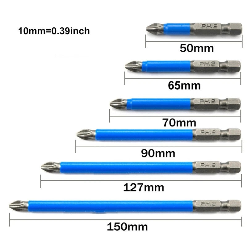 6 pcs Tip for Power Screwdriver Drill Screwdriver Bit Set Workers Use
