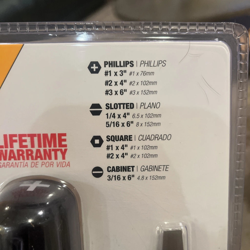 ToughBuilt® 8-Piece Tri-Panel Rubber Handle Magnetic Screwdriver Set   TB-H5S8-A