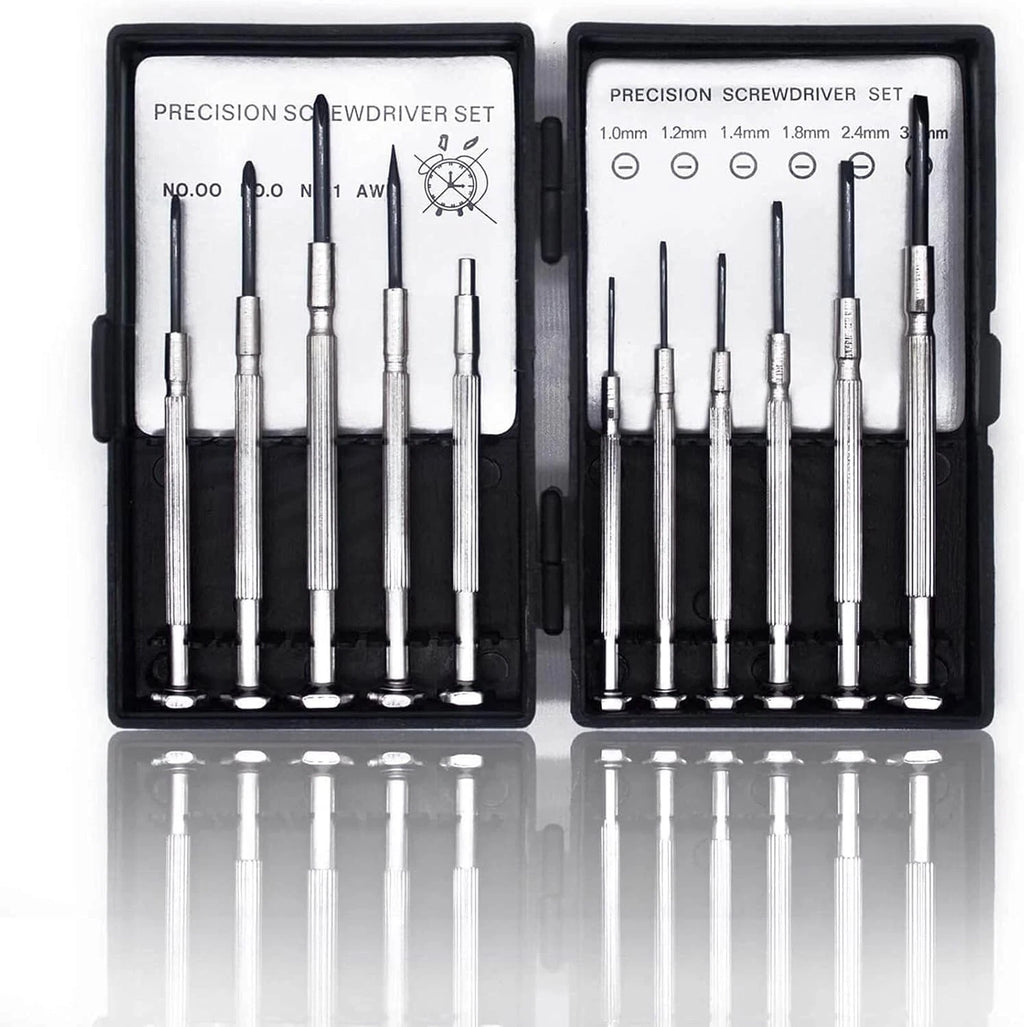 11PCS Mini Precision Screwdriver Set, Small Tools with 11 Size 11PCS, Black