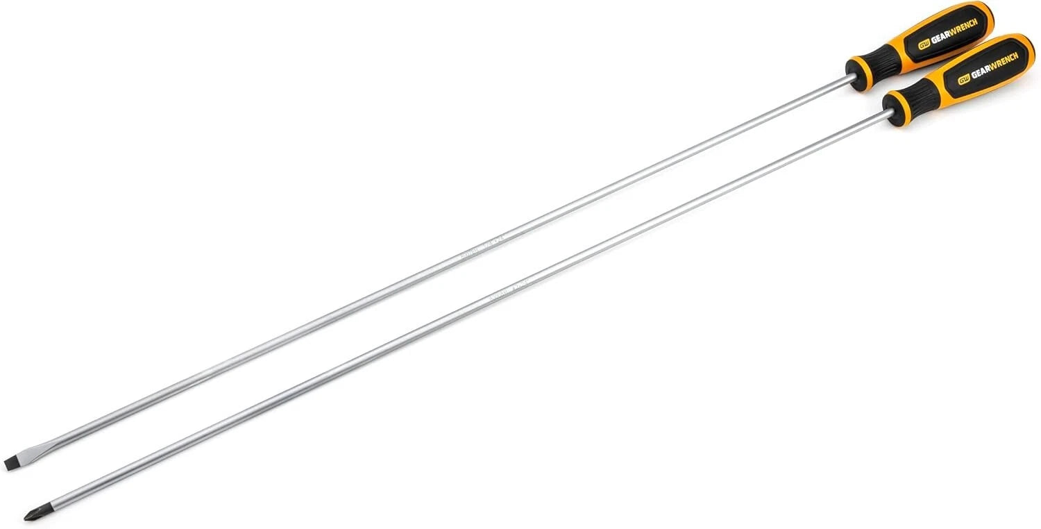 2 Pc. Phillips/Slotted Dual Material Screwdriver Set -