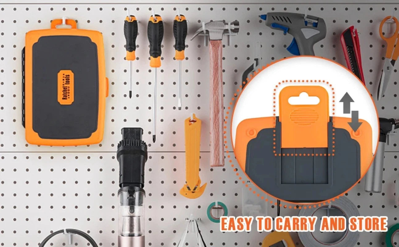 Ratchet Screwdriver Set 68 in 1 Hexagonal Cross Torx Magnetic Screwdriver Tough