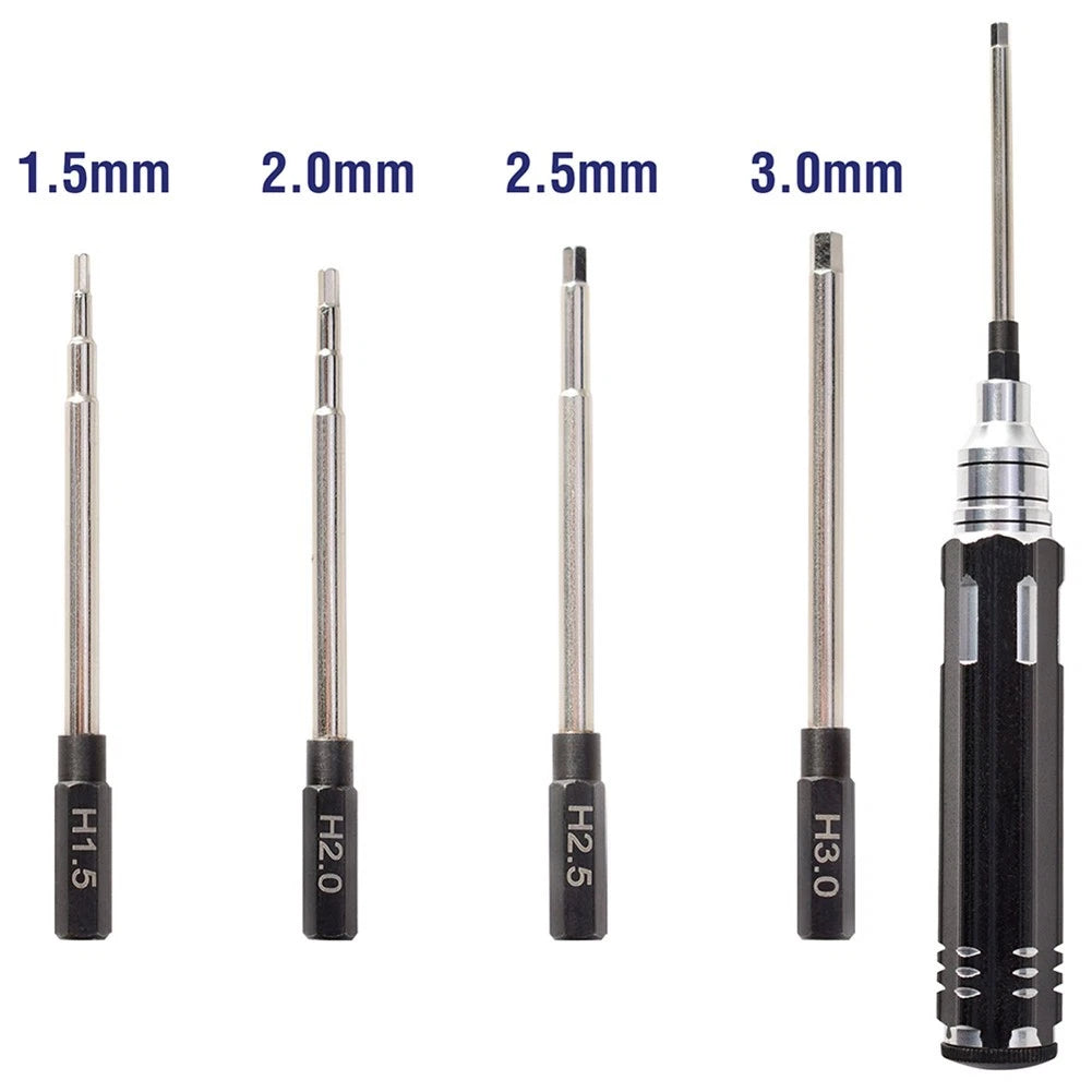 For RC Hexagonal Screwdriver Set 4 Piece Tools 1 5/2 0/2 5/3 0mm Sizes