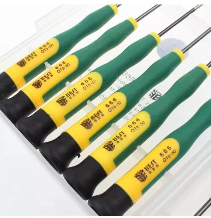 12PCS Screwdriver Tool Set With Torx T2 T3 T4 T5 T6 T8, Pentalobe 0.8 1.2 P5 P2