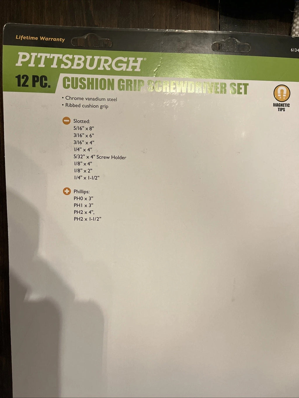 Pittsburgh 12 Piece Cushion Grip Screwdriver Set