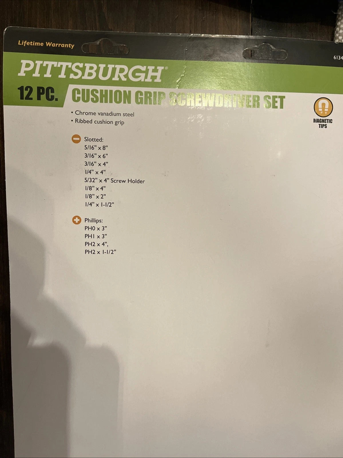 Pittsburgh 12 Piece Cushion Grip Screwdriver Set