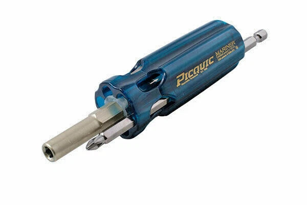 PICQUIC MARINER Screwdriver Multi-Bit Driver w/ 7 Bits - Perfect For Any Boater