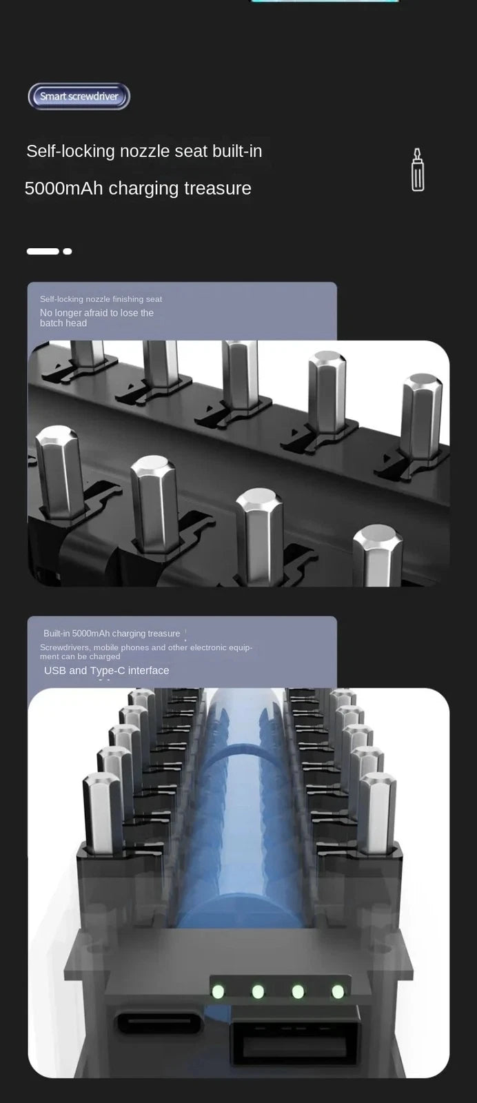 Automatic Screwdriver Set/Inteligent Power Off Brake Electric Screwdriver Set