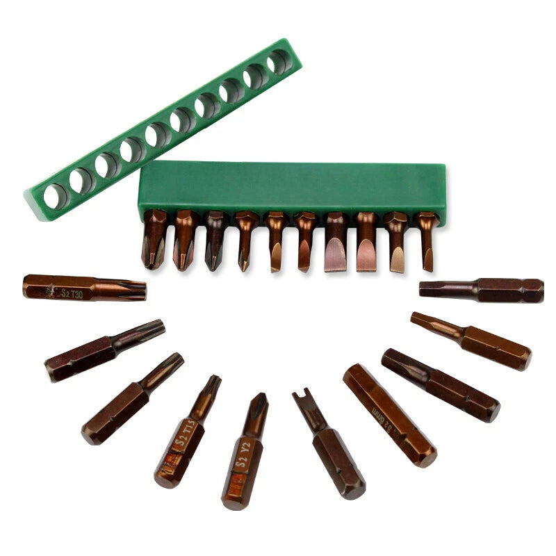 20 In 1 S2 Screwdrivers Set with Hex Slotted Torx Trilateral Screwdriver Bits