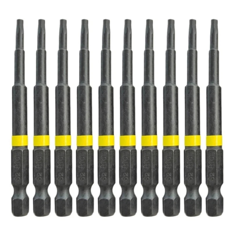 Driver Bit Tool Set 10Pcs High Adhesion for Secure Screwing Screwdriver