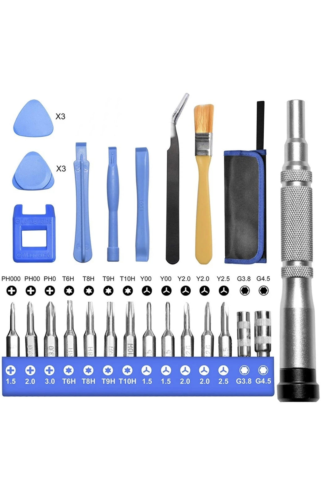 Y00 Tri-Wing Precision Screwdriver Set for Video Games & Electronics