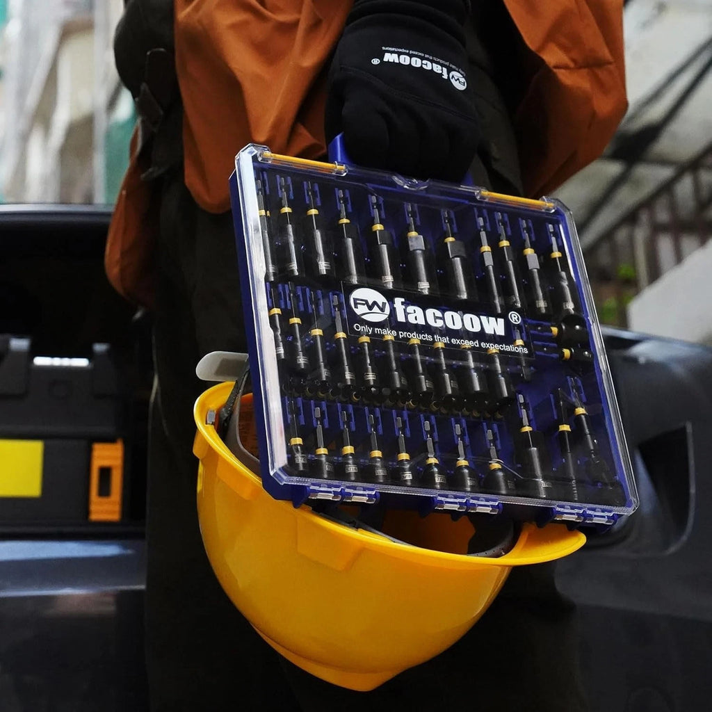 55PCS Magnetic Nut Driver Set for Impact Drill, S2 Steel, 1/4" Quick Change