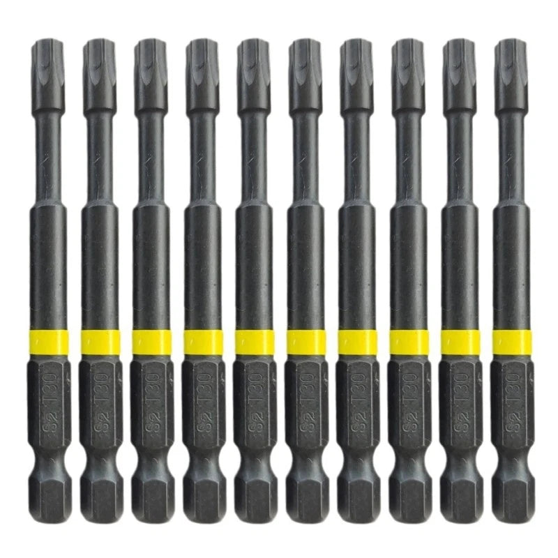 Driver Bit Tool Set 10Pcs High Adhesion for Secure Screwing Screwdriver