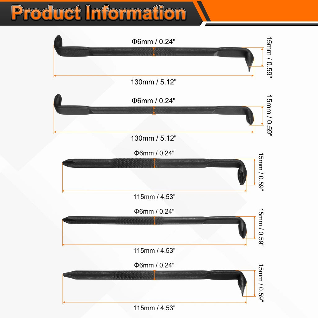 5pcs Offset Screwdriver Set Phillips Slotted Right Angle Z/L Type Screw Driver