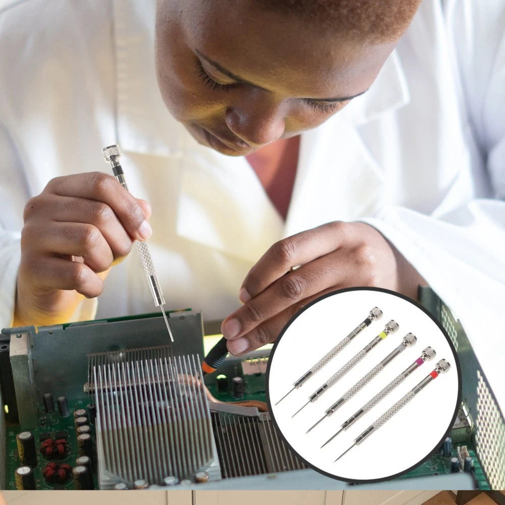 Flat Screwdriver Set Watch Repair Tools Glasses Repairing Kit Adjust