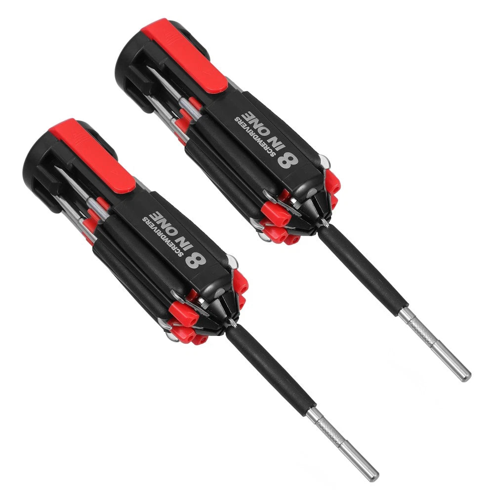 2Pcs Screwdirver Stubby Screwdriver Set Magnetic Screwdriver Set