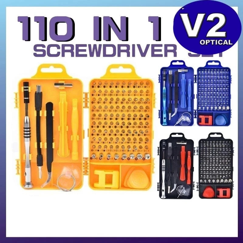 Ultimate 110-in-1 Magnetic Precision Screwdriver Set for Electronics Repair