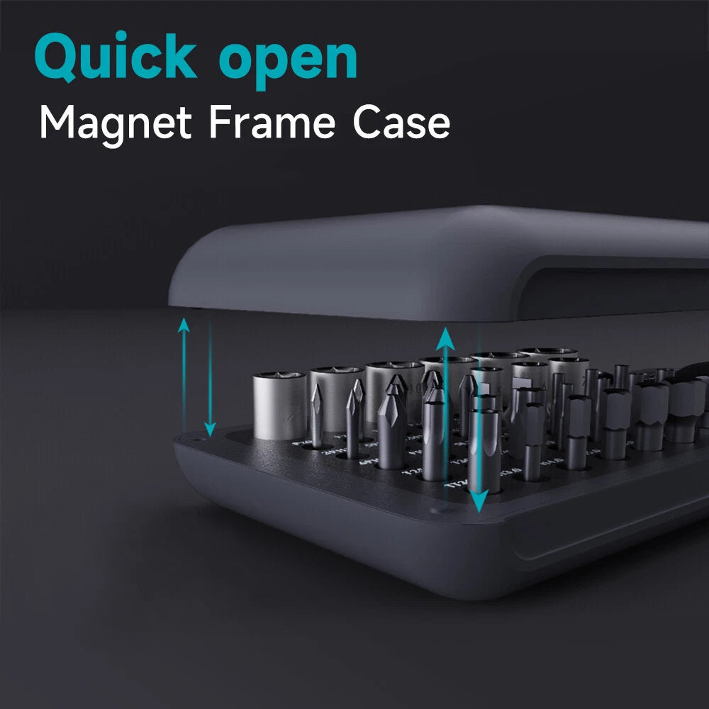 Polycarbonate and Alloy Steel 41-Pieces Mini Ratchet and Screwdriver Set E0