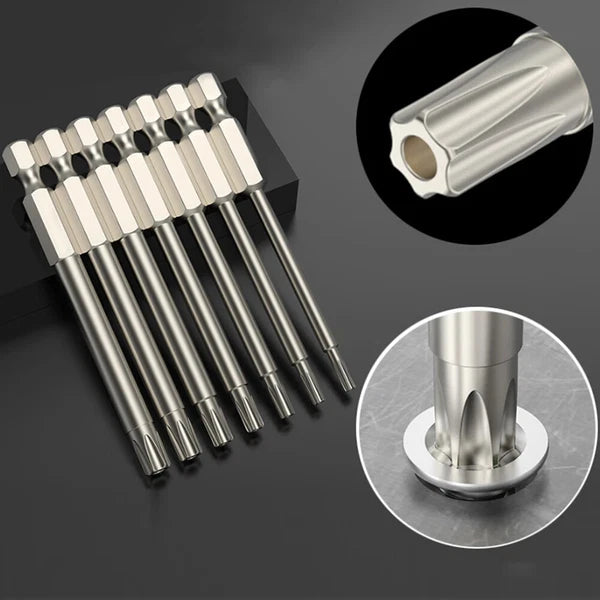 11Pcs T7-T40 Magnetic Head Torx Screwdriver Bit Set Security Tamper Proof Star