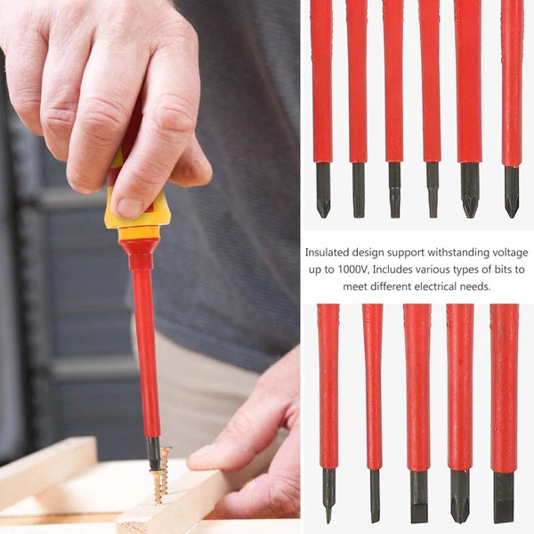 13 Pcs Insulating Screwdriver Set Insulated Electrical Tool Screwdrivers Repair
