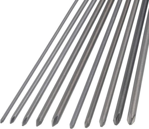 10 Pack Extra Long Phillips Screwdriver Bit Sets, 1/4 Inch Hex Shank Magnetic Sc