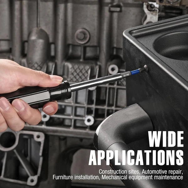 WORKPRO 12pcs PH2 Impact Phillips Screwdriver Bit Set, CNC Machined S2 2 in