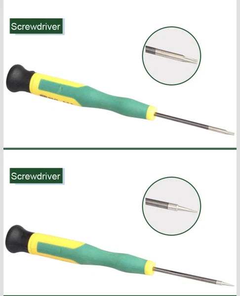 12PCS Screwdriver Tool Set With Torx T2 T3 T4 T5 T6 T8, Pentalobe 0.8 1.2 P5 P2