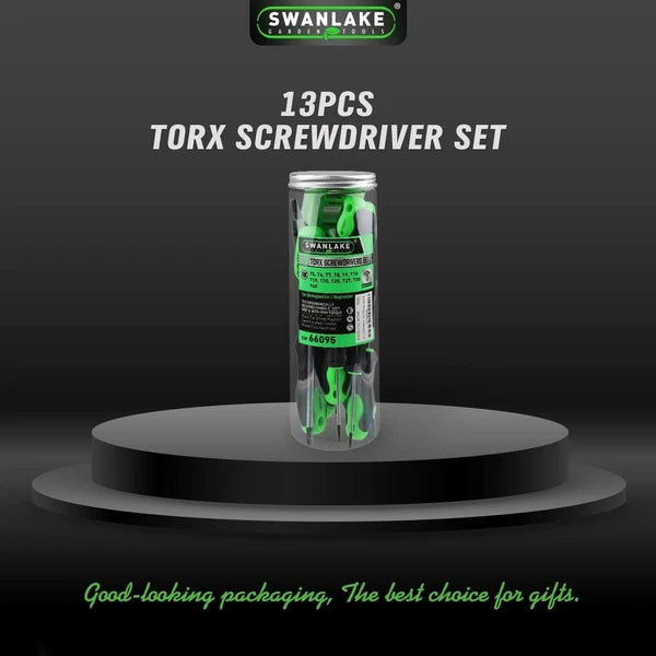 Ergonomic 13-Piece Torx Screwdriver Set with Magnetic Tips for Easy Assembly