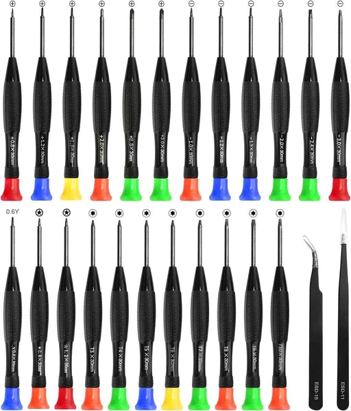 Precision Screwdriver Set, 25Pcs Small Screwdrivers Set Magnetic W/ Torx Flat