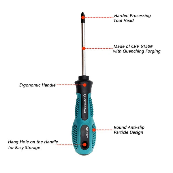 6pcs Screwdriver set Repair Tool Magnetic Phillips / Slotted Muti-Purpose hand t