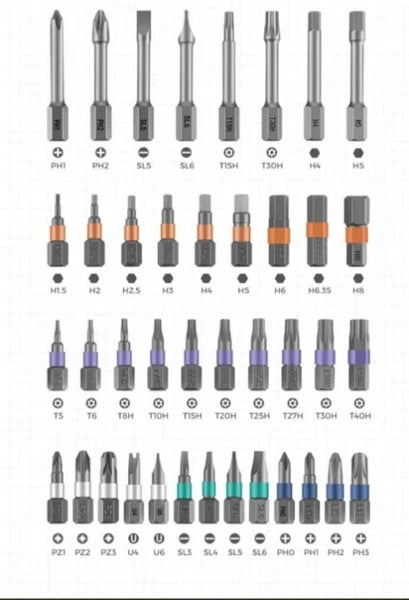 42-in-1 Precision Ratchet Screwdriver Set Portable Hand Tool Multifunctional